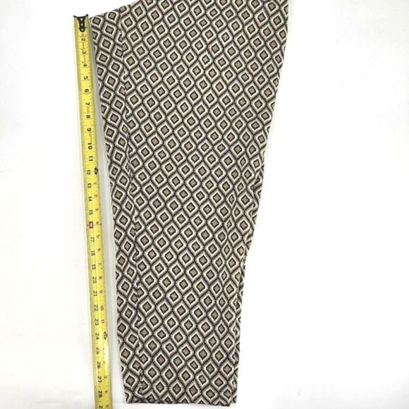 Melissa Paige Woman Stretch Ankle Pants Size 2X Geometric Retro Glam 60s - Picture 7 of 11